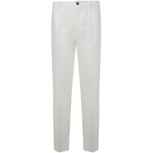 Michael Coal, Heren, Broeken, Wit, Maat: W37 Katoen,