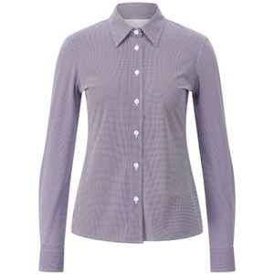 Caliban, Dames, Blouses & Shirts, Blauw, Maat: XS Leer,