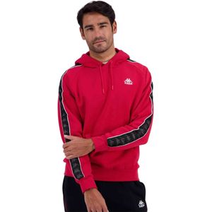 Kappa, Heren, Sweatshirts & Hoodies, Rood, Maat: L Fleece,