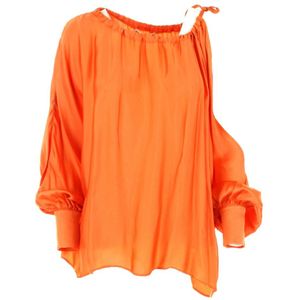 Kocca, Dames, Blouses & Shirts, Oranje, Maat: L