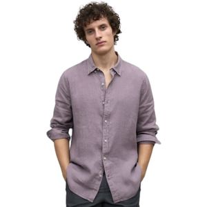 Ecoalf, Heren, Overhemden, Paars, Maat: XL Linnen,