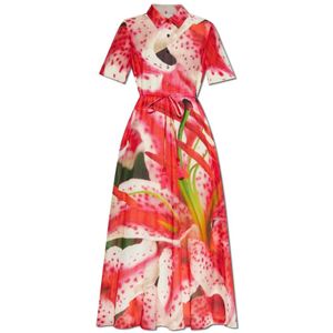 Tory Burch, Dames, Jurken, Rood, Maat: XS Katoen,