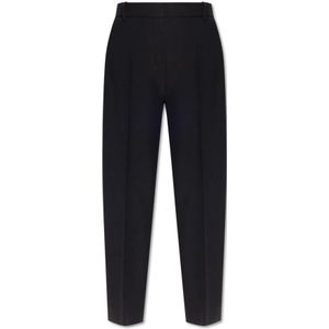 Jacquemus, Dames, Broeken, Zwart, Maat: 2XS Katoen,