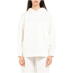 Max Mara, Dames, Sweatshirts & Hoodies, Wit, Maat: XS Katoen,