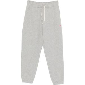 New Balance, Heren, Broeken, Grijs, Maat: L Katoen,