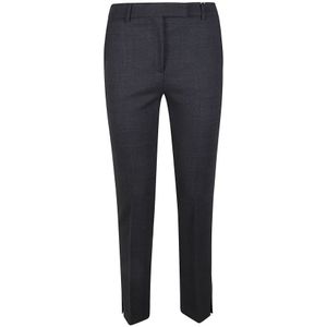 Incotex, Dames, Broeken, Grijs, Maat: L Wol,