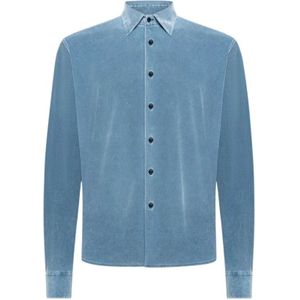 Rrd, Heren, Overhemden, Blauw, Maat: L Katoen,