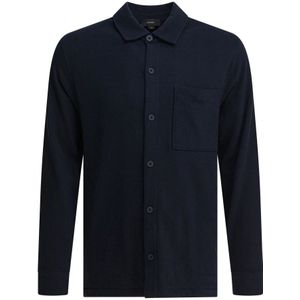 Vince, Heren, Jassen, Blauw, Maat: L Katoen,