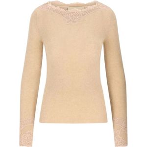 Valentino, Dames, Truien, Beige, Maat: L Kasjmier,