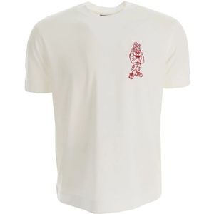 Emporio Armani, Heren, Tops, Wit, Maat: L Katoen,