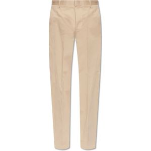 Lanvin, Heren, Broeken, Beige, Maat: S Katoen,