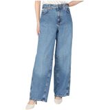 Guess - Loose-fit Jeans - Blauw - Katoen