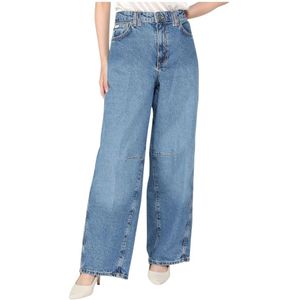 Guess - Loose-fit Jeans - Blauw - Katoen