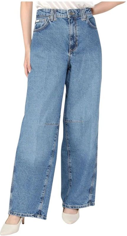 Guess - Loose-fit Jeans - Blauw - Katoen