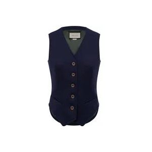 Gucci Blauwe Fluid Drill Vest , Blue , Dames , Maat: XS