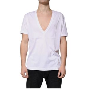 Dolce & Gabbana, Heren, Tops, Wit, Maat: XL Katoen,