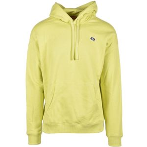 Diesel, Heren, Sweatshirts & Hoodies, Groen, Maat: L Katoen,