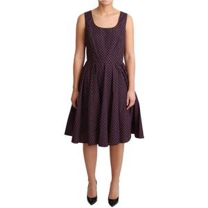 Dolce & Gabbana - A-lijn Jurk - Bruin - Katoen