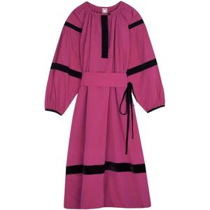Ines de la Fressange Paris, Dames, Jurken, Roze, Maat: 2XS Zijde,