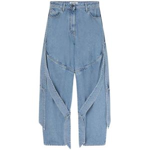 The Attico, Dames, Jeans, Blauw, Maat: W25