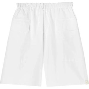 Jil Sander, Heren, Korte broeken, Wit, Maat: S Katoen,
