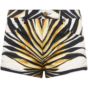 Roberto Cavalli, Dames, Korte broeken, Veelkleurig, Maat: L Denim,