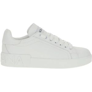 Dolce & Gabbana - Sneakers - Zwart - Kalfsleer - Vetersluiting