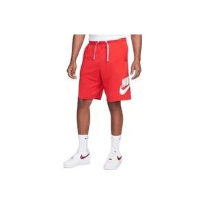 Nike Vintage French Terry Shorts , Red , Heren , Maat: M