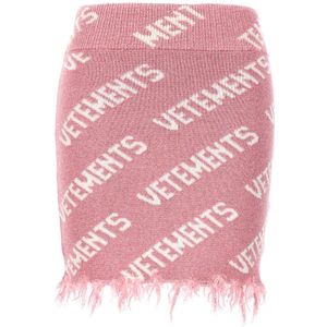 Vetements, Dames, Rokken, Roze, Maat: XS Wol,