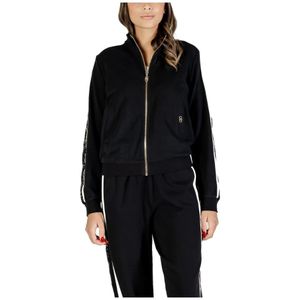 Liu Jo, Dames, Sweatshirts & Hoodies, Zwart, Maat: XS Katoen,