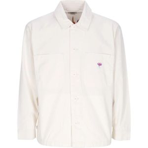 Obey, Heren, Jassen, Wit, Maat: S Katoen,