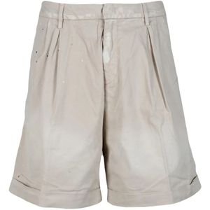 Dondup, Heren, Korte broeken, Beige, Maat: W34 Katoen,