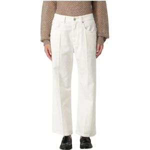 Brunello Cucinelli, Dames, Jeans, Wit, Maat: M Katoen,