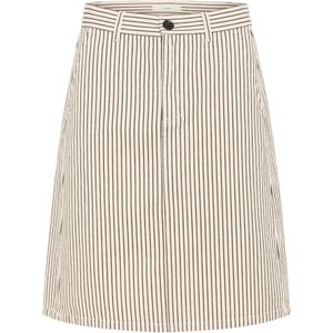 InWear - BaiIW - Rok - Ecru - Gestreept - Knielengte