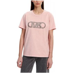Michael Kors, Dames, Tops, Roze, Maat: XS Katoen,