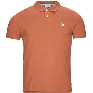 U.s. Polo Assn., Heren, Tops, Bruin, Maat: M Katoen,
