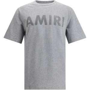 Amiri - T-shirt - Grijs - Katoen