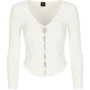Pinko, Dames, Truien, Wit, Maat: M Viscose,