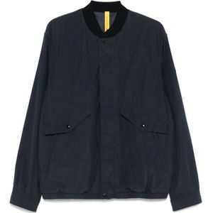 Moncler, Heren, Jassen, Blauw, Maat: L