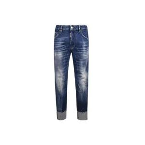 Dsquared2 Skinny Dan Jeans voor dames , Blue , Heren , Maat: W38