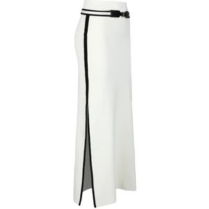 Max Mara, Dames, Rokken, Wit, Maat: S Katoen,