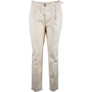 Brunello Cucinelli, Dames, Broeken, Beige, Maat: S Katoen,