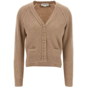 Victoria Beckham, Dames, Truien, Beige, Maat: XS Kasjmier,