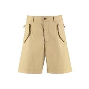 Dsquared2 Stretch katoenen herenshorts , Beige , Heren , Maat: S