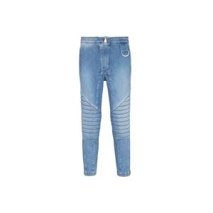 Balmain Geribbelde katoenen slim-fit jeans , Blue , Heren , Maat: W29