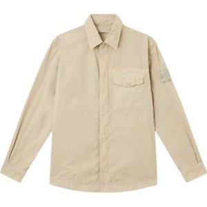 Stone Island, Heren, Overhemden, Beige, Maat: S