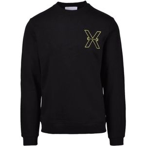 John Richmond, Heren, Sweatshirts & Hoodies, Zwart, Maat: XL Katoen,