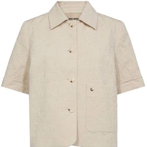 MOS Mosh, Dames, Jassen, Beige, Maat: S Katoen,