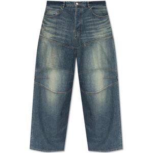 Balenciaga, Heren, Jeans, Blauw, Maat: S Katoen,