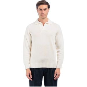 Filippo De Laurentiis, Heren, Tops, Wit, Maat: M Wol,